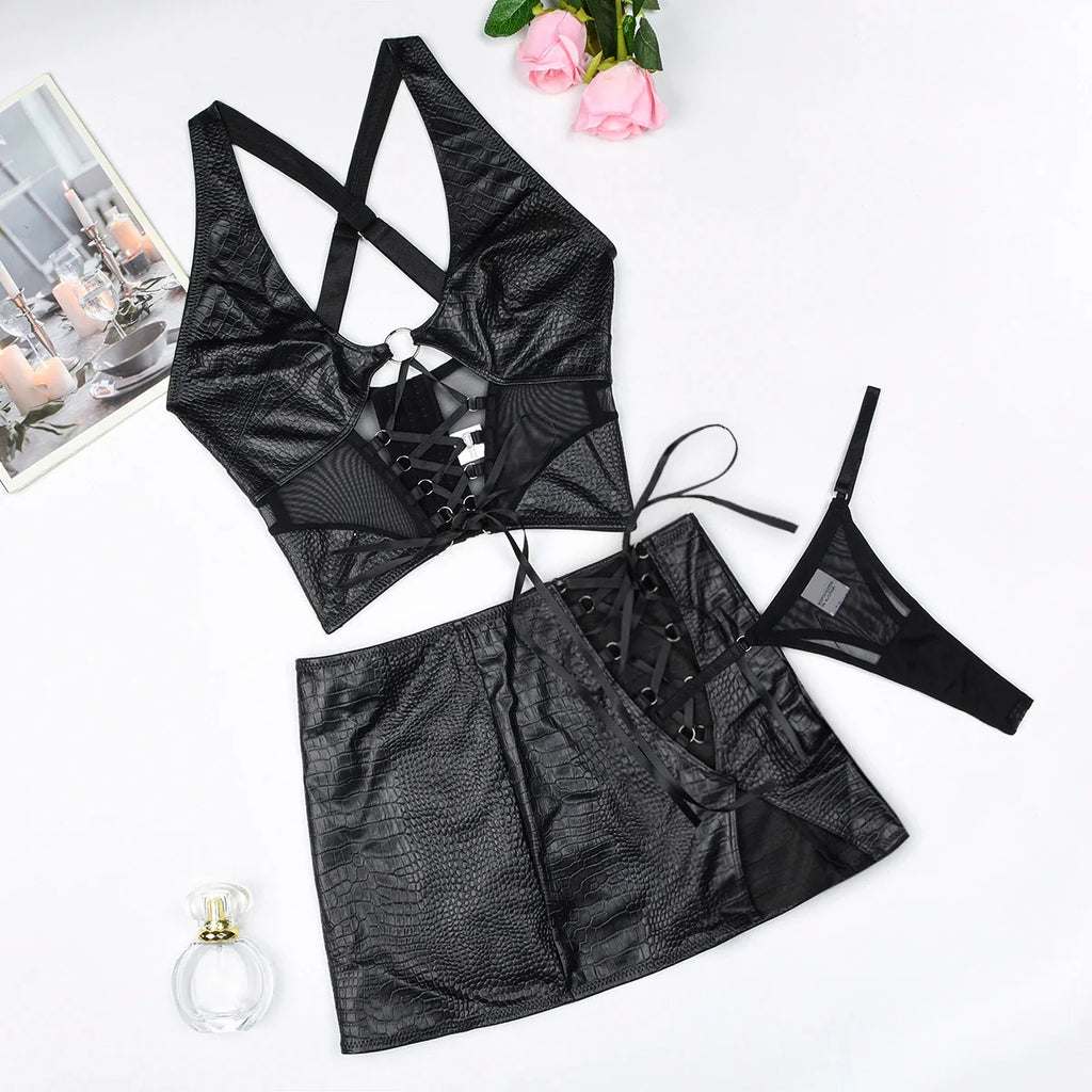 Amanda's Faux Leather Set
