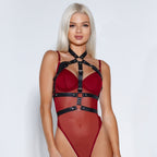 Alma's Goth Harness Bra